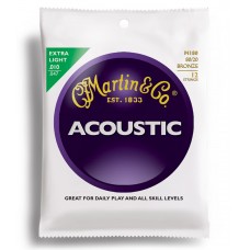 MARTIN M180 Traditional Acoustic 80/20 Bronze Extra Light 12-String (10-47)