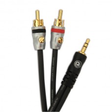 PLANET WAVES PW-MP-05 Custom Series Dual RCA to Stereo Mini Cable 0.5ft
