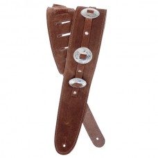 PLANET WAVES PW25SSC01 Conchos Guitar Strap, Brown